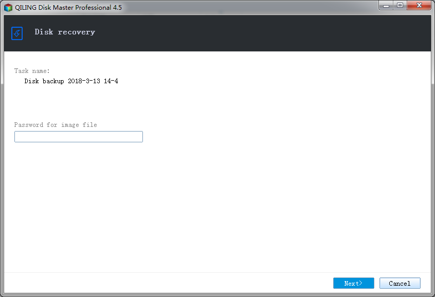 Qiling disk recovery
