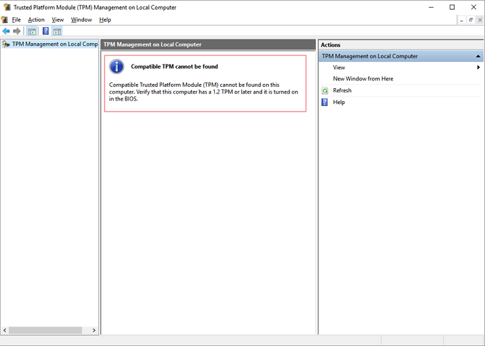 tmp not available